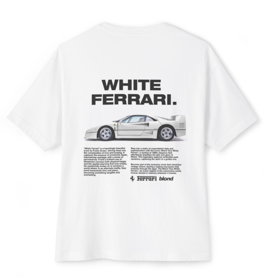 White Ferrari Tee